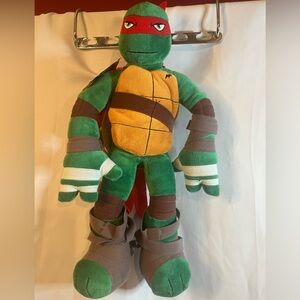 NWT Nickelodeon Teenage Mutant Ninja Turtles Raphael  Plush Bag Pack